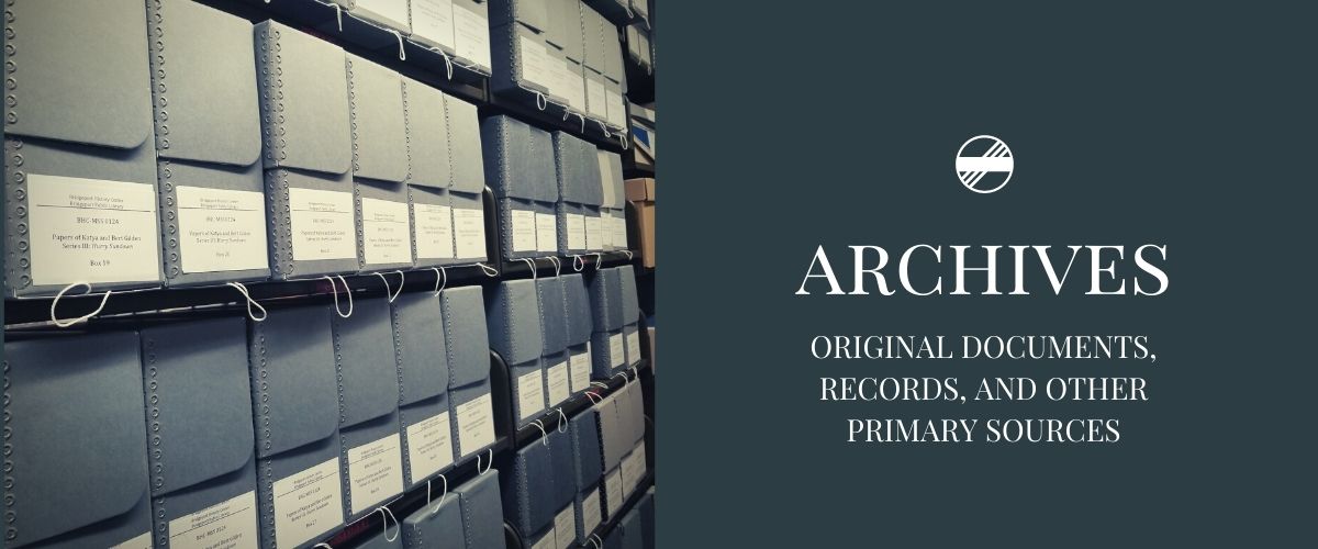 Overview of Archival Holdings