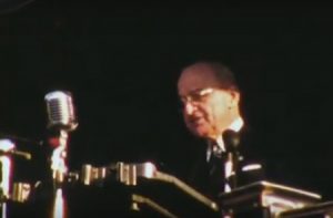 Adlai Stevenson and Harry Truman in Bridgeport, 1952