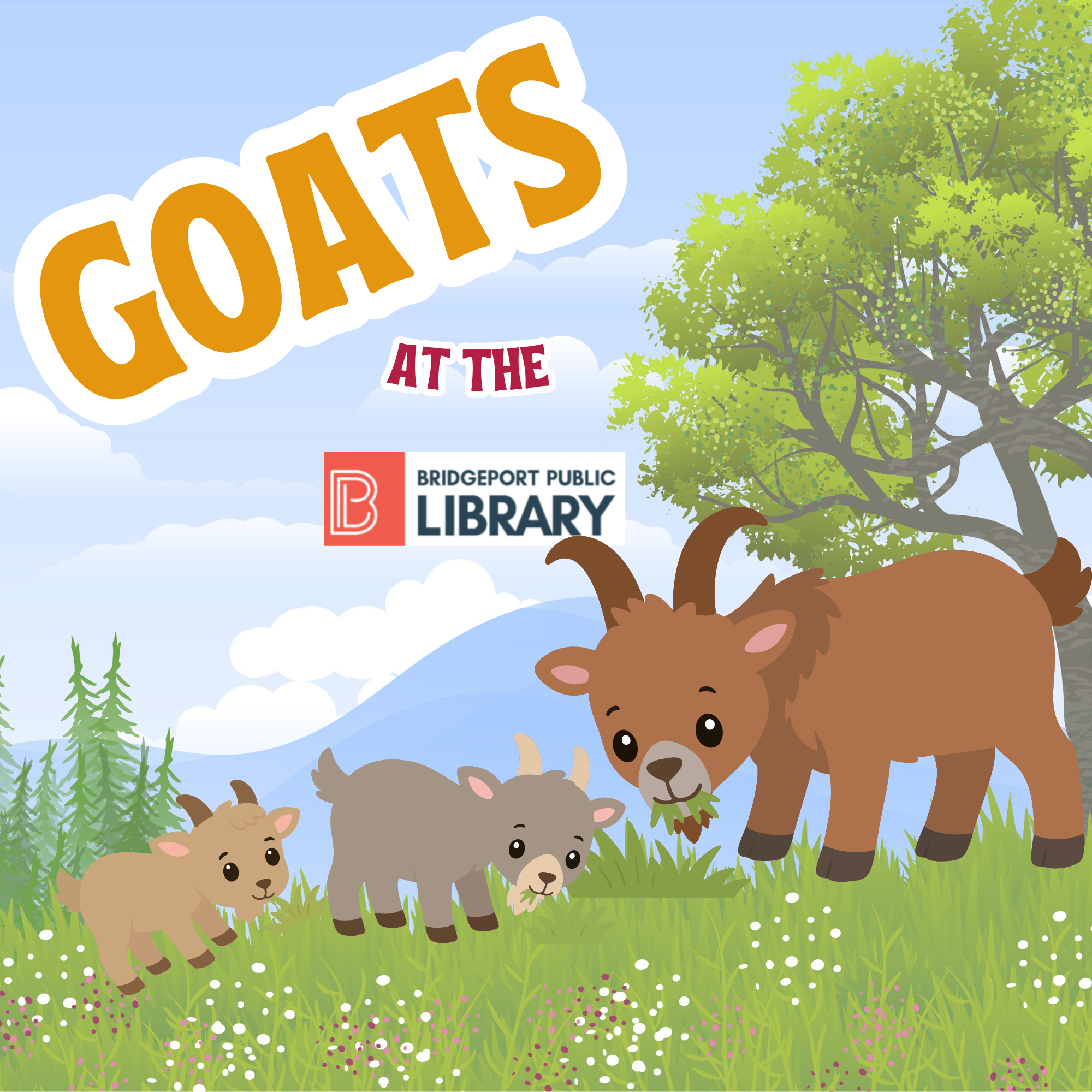 Goats at the Library!