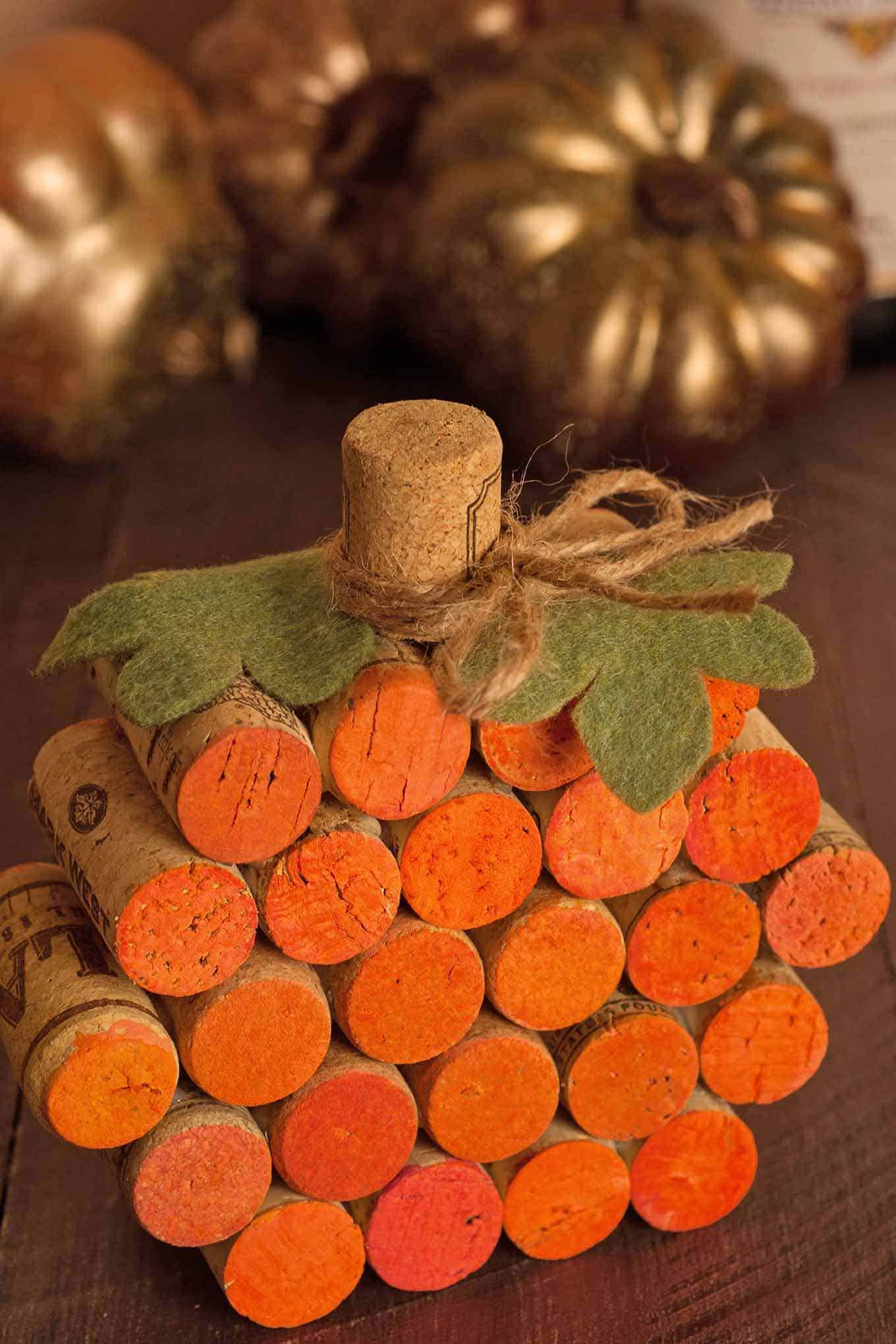 Craft Class for Adults: Make your Own Cork Pumpkins!