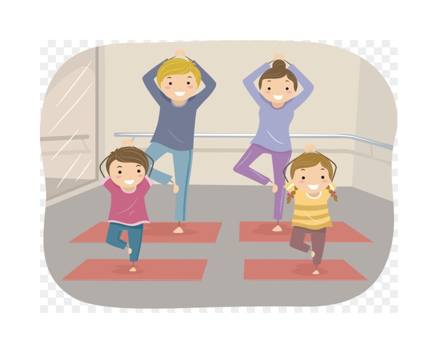 Family Yoga for Beginners for kids in Grades 5-8 with parents