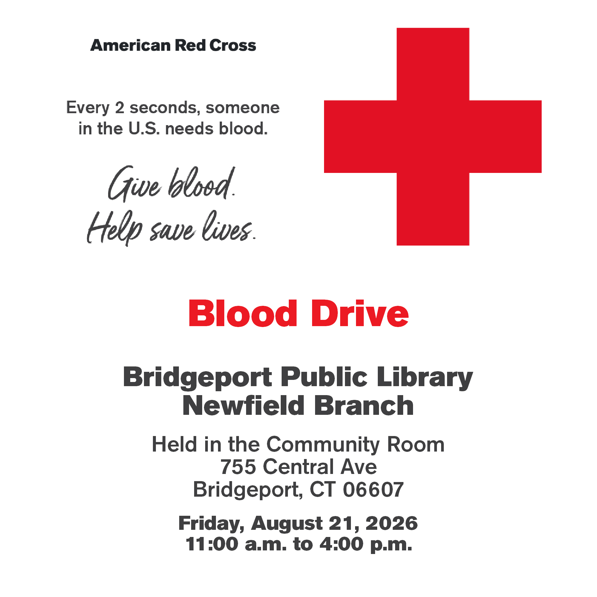 American Red Cross Blood Drive